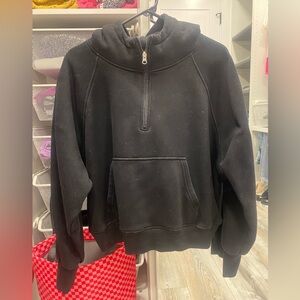 Women’s Jess Lea Hoodie with 1/4 zip, size Large, black